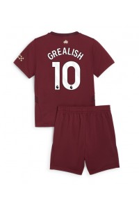 Manchester City Jack Grealish #10 Babyklær Tredje Fotballdrakt til barn 2024-25 Korte ermer (+ Korte bukser)